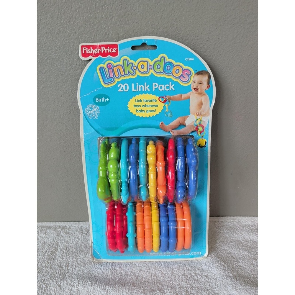 Link-A-Doos Fisher Price 20 Link Pack 2003 Linkadoo Replacement SEALED New Baby